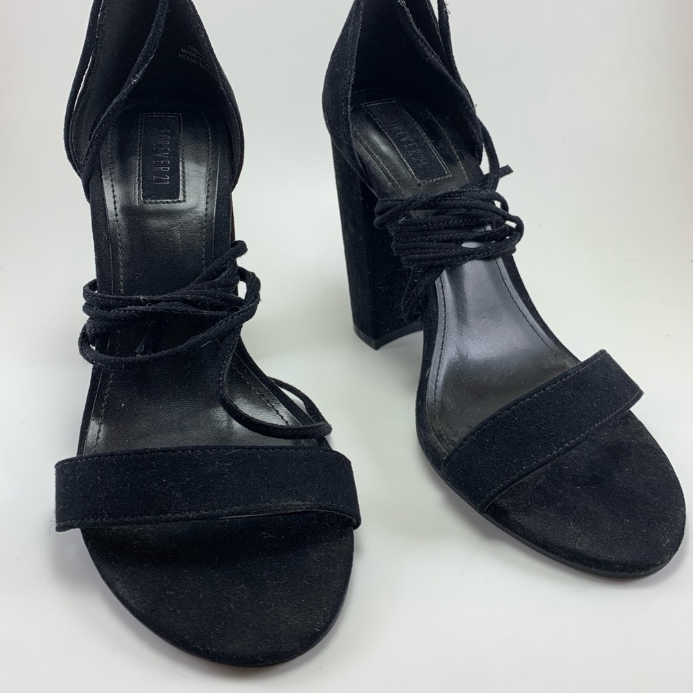 Lace Up Platform Heels | Size 7